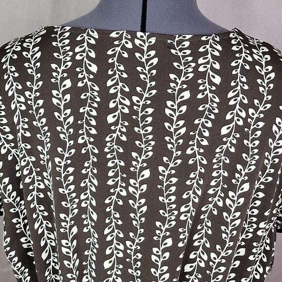 APT. 9 Brown and Cream Floral Midi Dress Size PXL - Picture 6 of 8